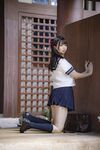 最新私拍百萬粉絲Cos簽約模特▌Nagisa魔物喵▌女子高中生の晝與夜 情趣乳夾束縛跳蛋震逼強制高潮