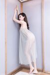 秀人超人氣女神『陸萱萱』最新大尺度私拍 輕透薄紗連衣 美乳豐臀 極品欠操 高清
