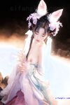 極品Cos爆機少女【喵小吉】九月新作《荷花池》古裝嬌俏美女 超干凈美鮑 高清